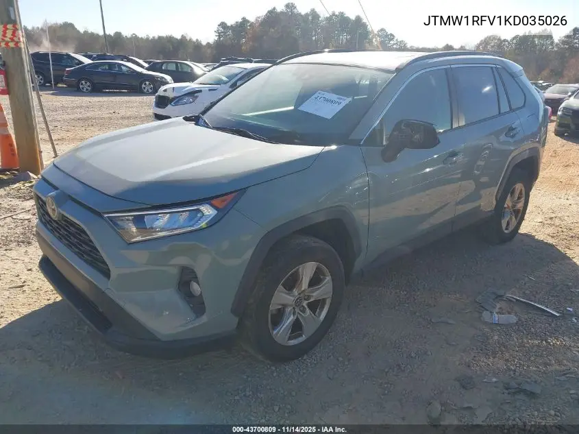 JTMW1RFV1KD035026 2019 Toyota Rav4 Xle