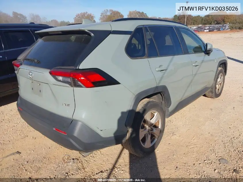 JTMW1RFV1KD035026 2019 Toyota Rav4 Xle