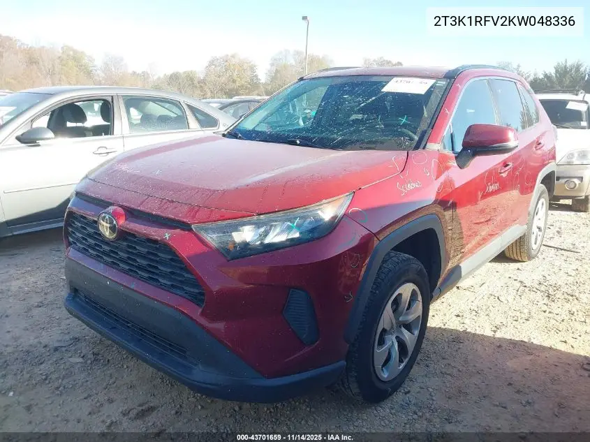 2T3K1RFV2KW048336 2019 Toyota Rav4 Le