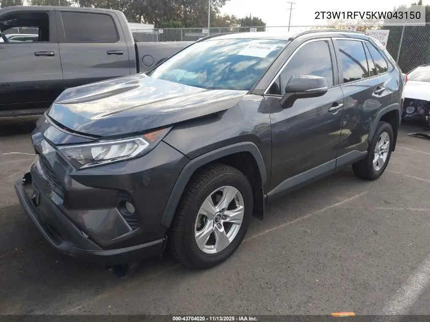 2T3W1RFV5KW043150 2019 Toyota Rav4 Xle