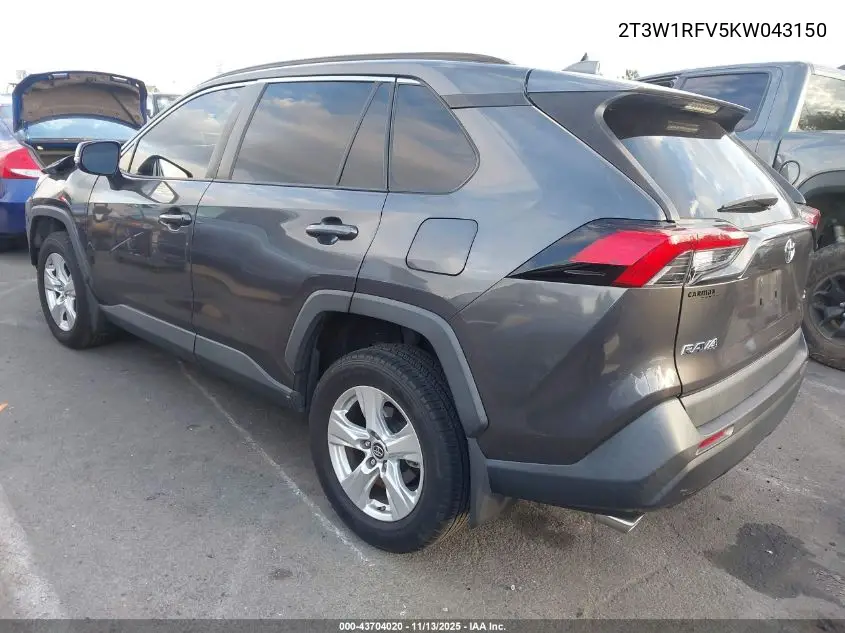 2T3W1RFV5KW043150 2019 Toyota Rav4 Xle