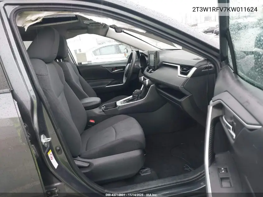 2T3W1RFV7KW011624 2019 Toyota Rav4 Xle