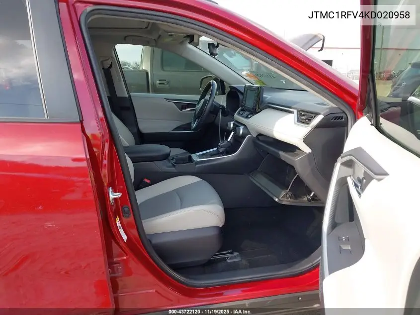 JTMC1RFV4KD020958 2019 Toyota Rav4 Xle Premium