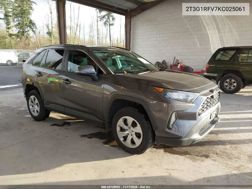 2T3G1RFV7KC025061 2019 Toyota Rav4 Le