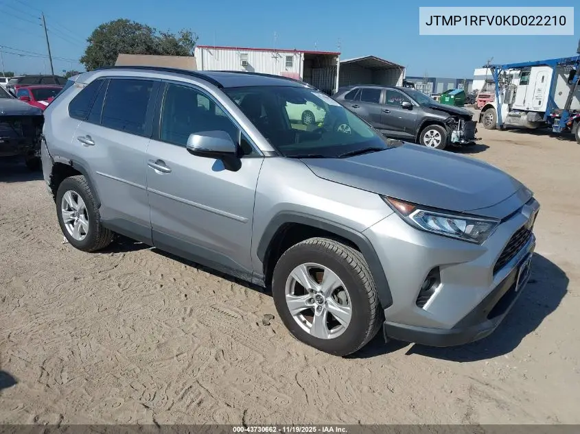 JTMP1RFV0KD022210 2019 Toyota Rav4 Xle