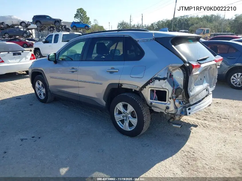 JTMP1RFV0KD022210 2019 Toyota Rav4 Xle