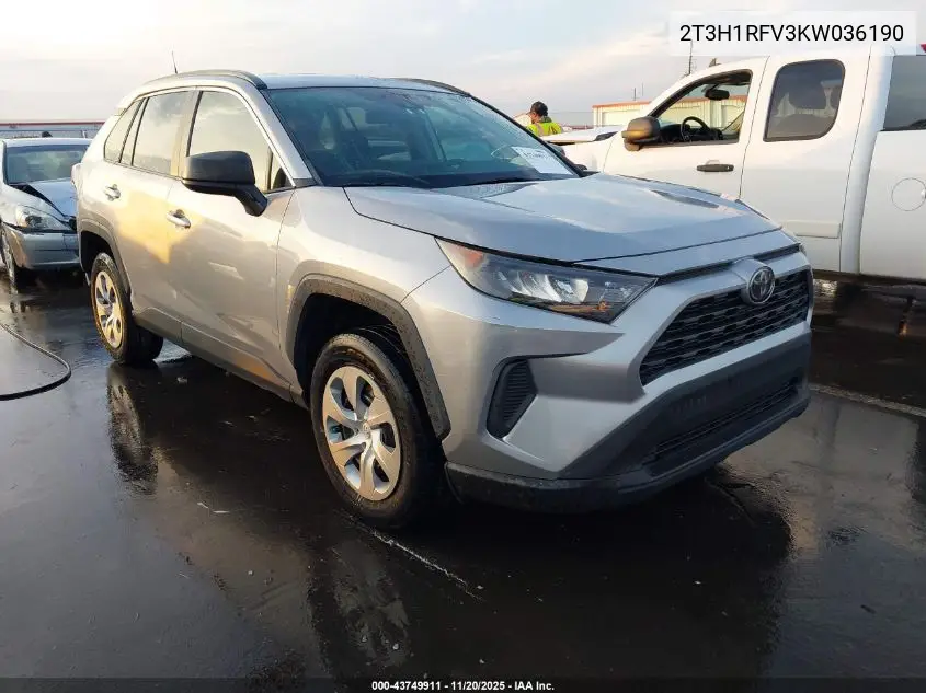 2T3H1RFV3KW036190 2019 Toyota Rav4 Le