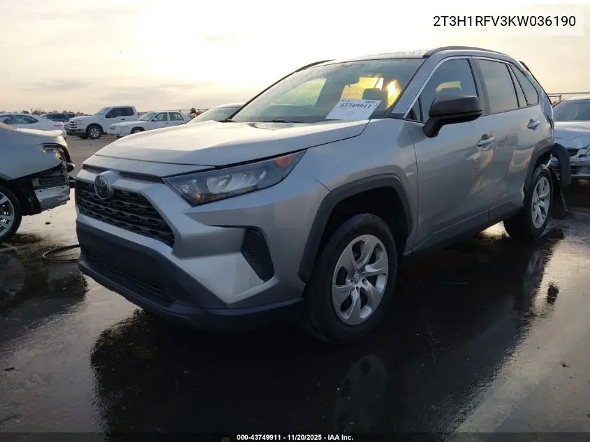 2T3H1RFV3KW036190 2019 Toyota Rav4 Le
