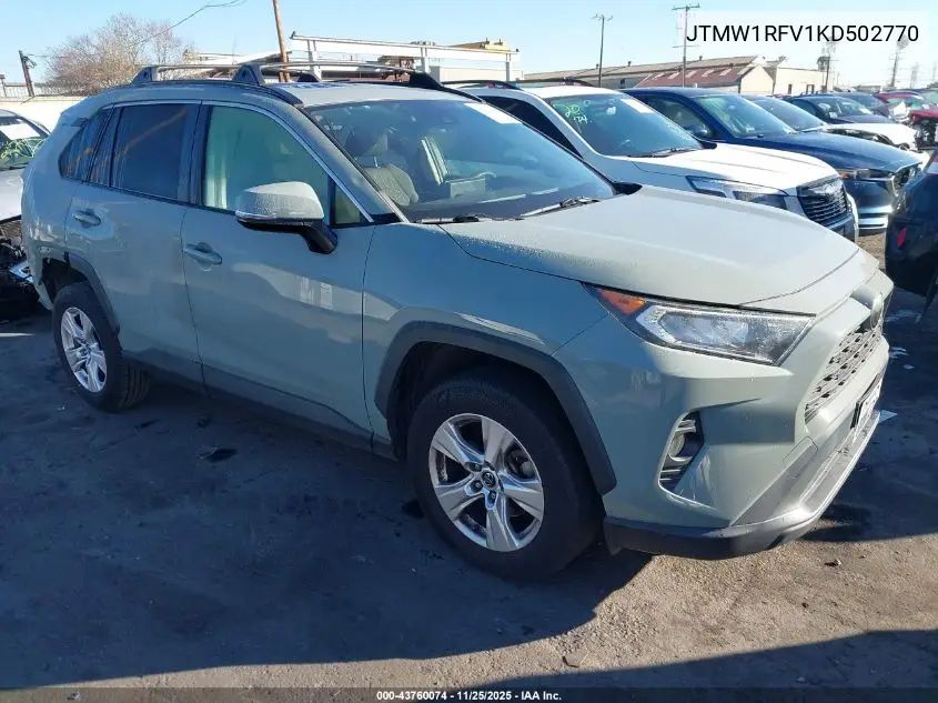 JTMW1RFV1KD502770 2019 Toyota Rav4 Xle
