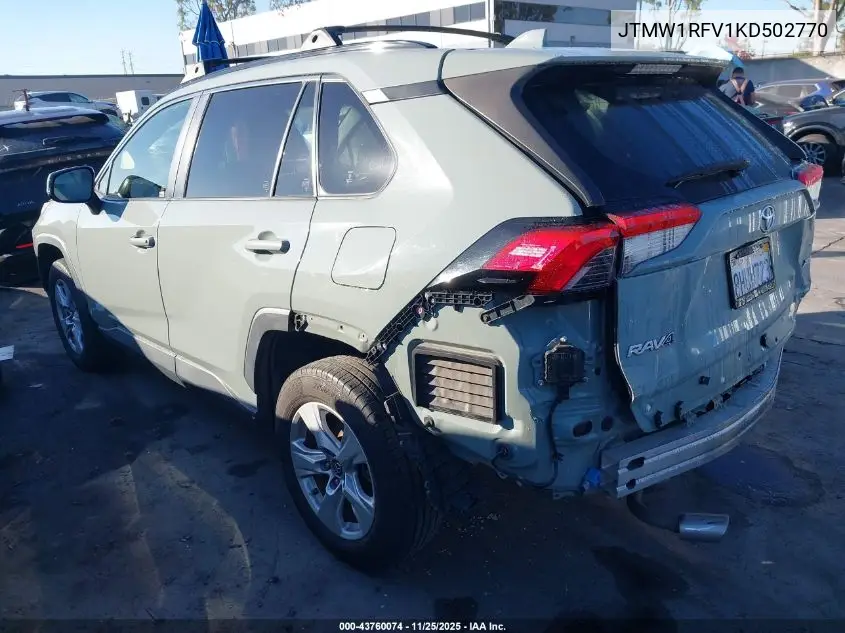 JTMW1RFV1KD502770 2019 Toyota Rav4 Xle