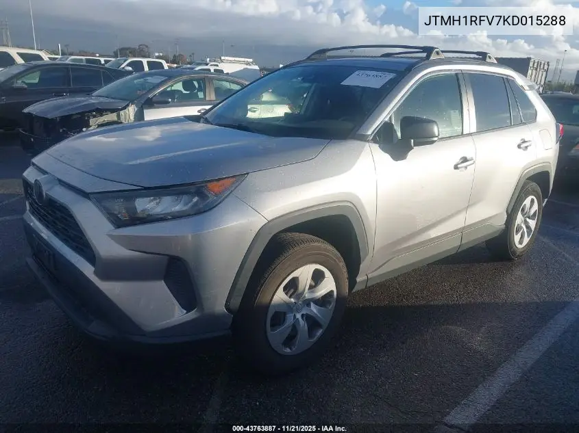 JTMH1RFV7KD015288 2019 Toyota Rav4 Le