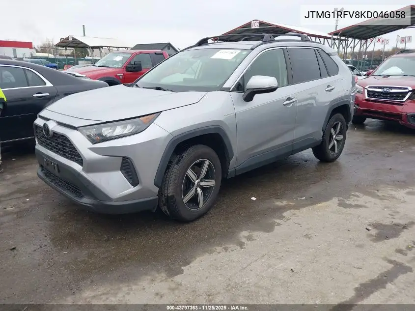 JTMG1RFV8KD046058 2019 Toyota Rav4 Le