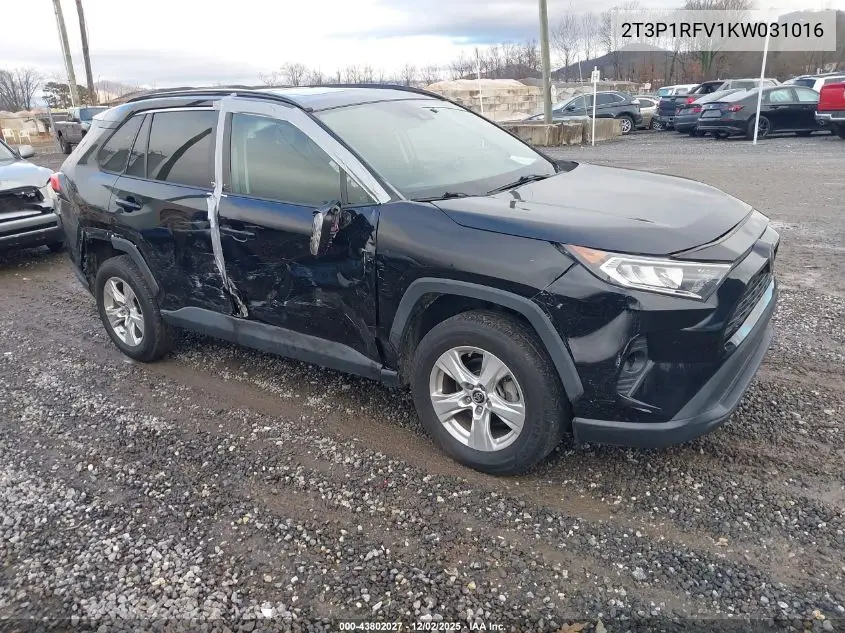 2T3P1RFV1KW031016 2019 Toyota Rav4 Xle