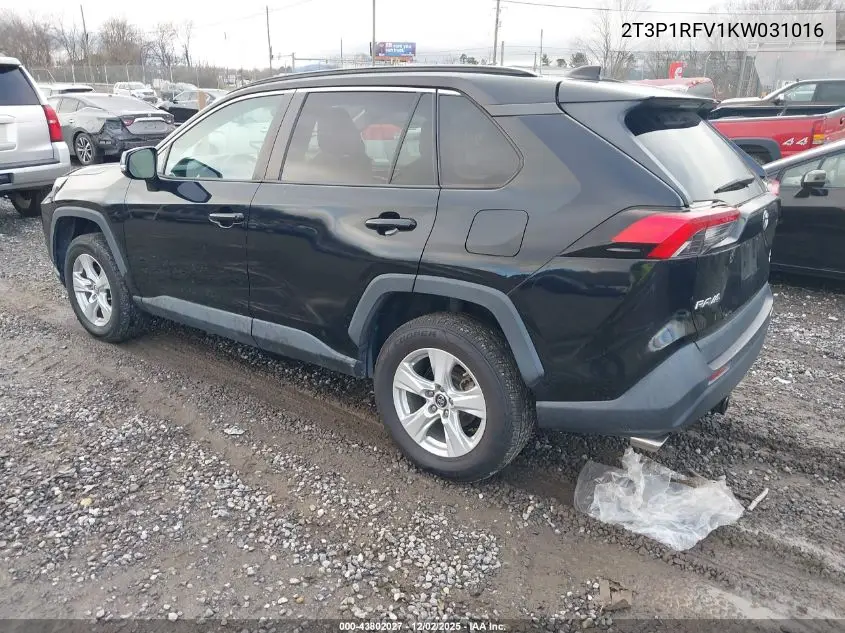 2T3P1RFV1KW031016 2019 Toyota Rav4 Xle