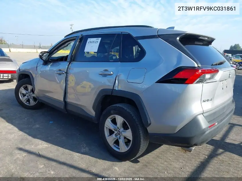 2T3W1RFV9KC031861 2019 Toyota Rav4 Xle