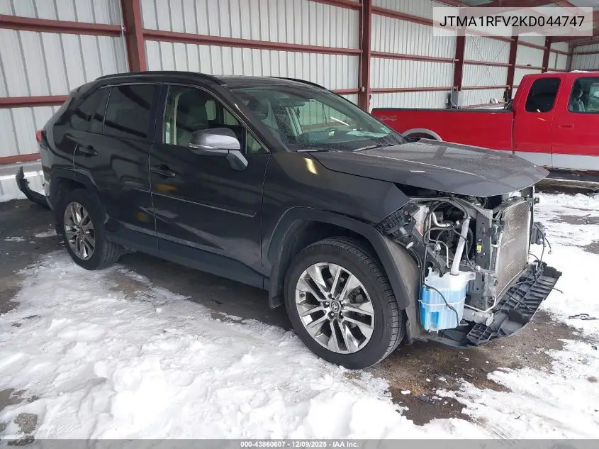 JTMA1RFV2KD044747 2019 Toyota Rav4 Xle Premium