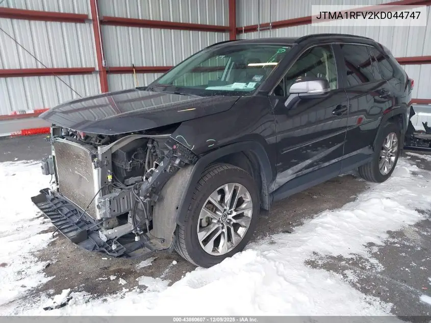 JTMA1RFV2KD044747 2019 Toyota Rav4 Xle Premium