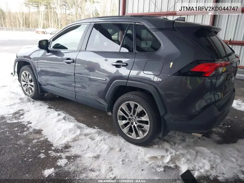 JTMA1RFV2KD044747 2019 Toyota Rav4 Xle Premium