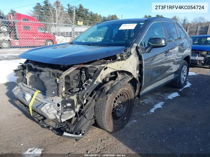 2T3F1RFV4KC054724 2019 Toyota Rav4 Le