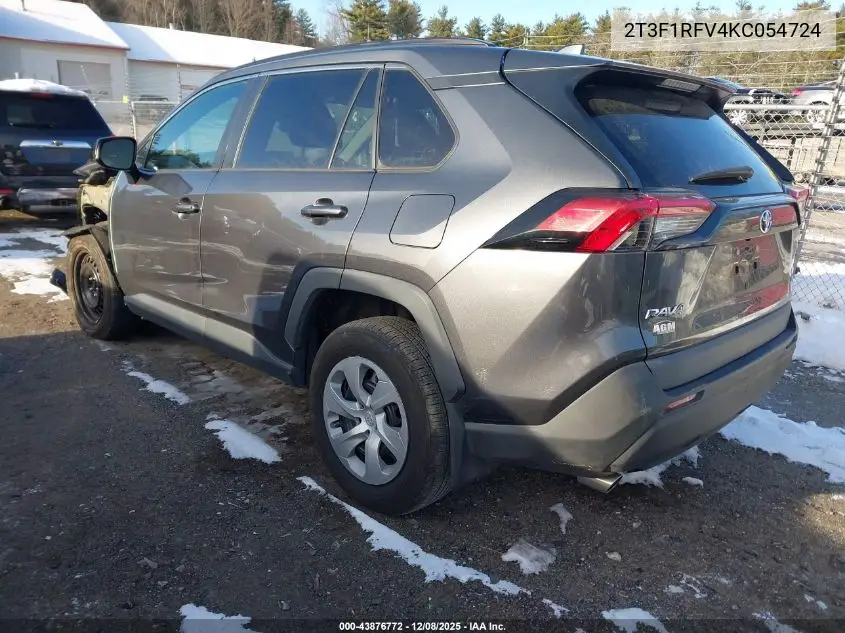 2T3F1RFV4KC054724 2019 Toyota Rav4 Le
