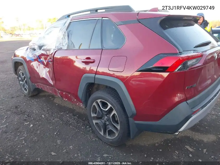 2T3J1RFV4KW029749 2019 Toyota Rav4 Adventure