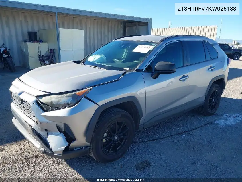 2T3H1RFV7KW026133 2019 Toyota Rav4 Le