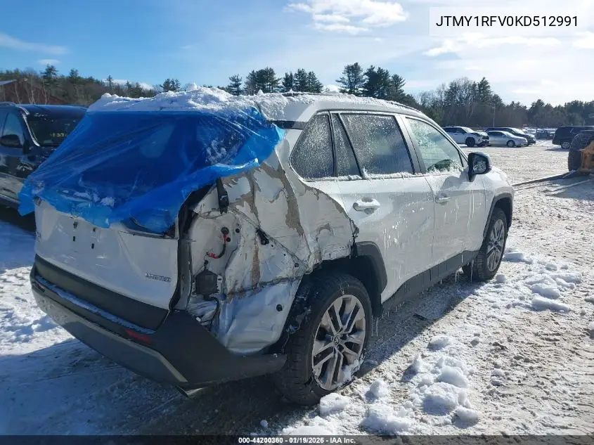JTMY1RFV0KD512991 2019 Toyota Rav4 Limited