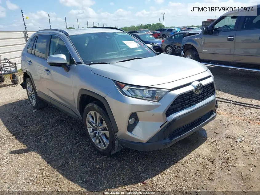 JTMC1RFV9KD510974 2019 Toyota Rav4 Xle Premium