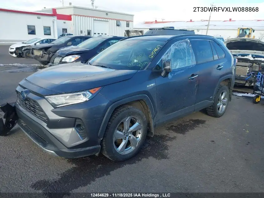 2T3DWRFVXLW088868 2020 Toyota Rav4