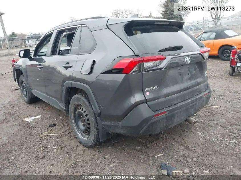 2T3R1RFV1LW113273 2020 Toyota Rav4 Xle