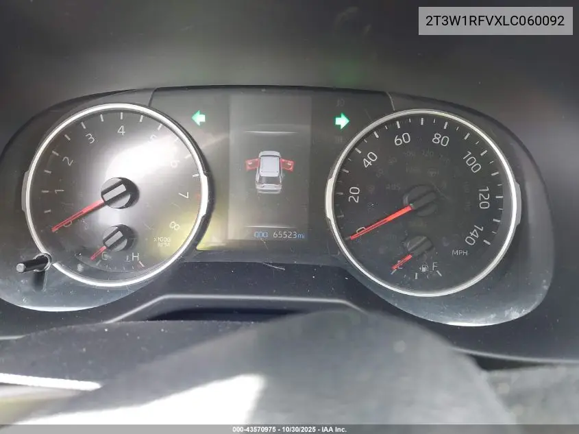 2T3W1RFVXLC060092 2020 Toyota Rav4 Xle