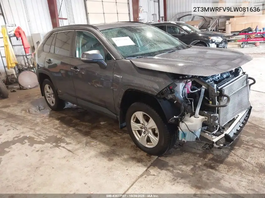 2T3MWRFV9LW081636 2020 Toyota Rav4 Hybrid Le