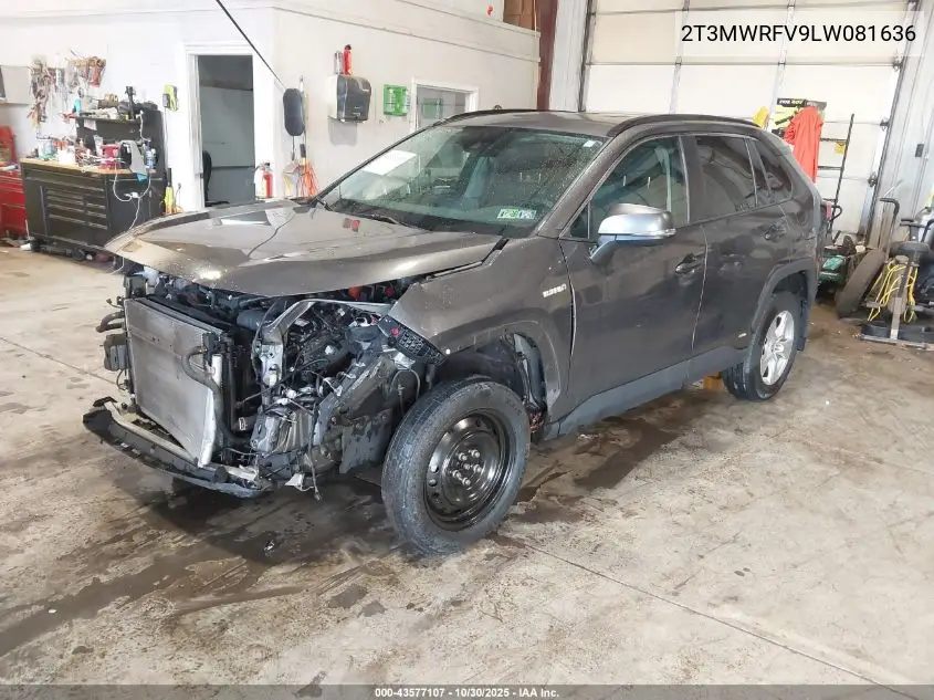 2T3MWRFV9LW081636 2020 Toyota Rav4 Hybrid Le