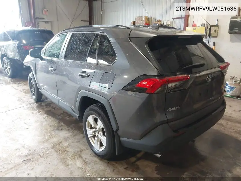 2T3MWRFV9LW081636 2020 Toyota Rav4 Hybrid Le