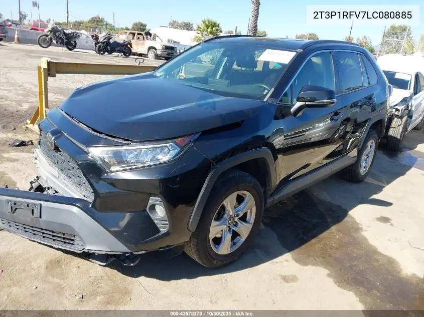 2T3P1RFV7LC080885 2020 Toyota Rav4 Xle