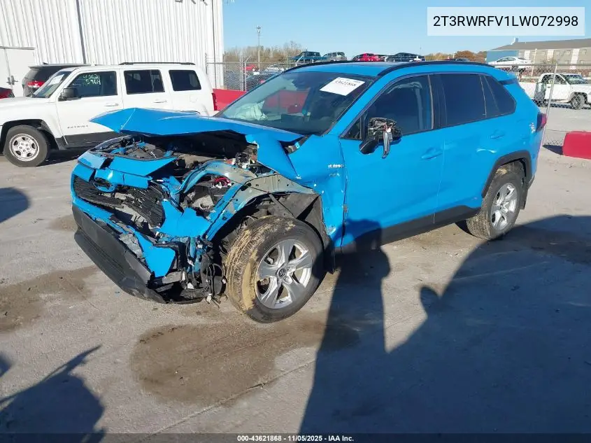 2T3RWRFV1LW072998 2020 Toyota Rav4 Hybrid Xle