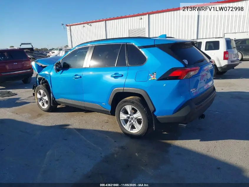 2T3RWRFV1LW072998 2020 Toyota Rav4 Hybrid Xle