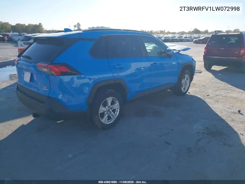 2T3RWRFV1LW072998 2020 Toyota Rav4 Hybrid Xle