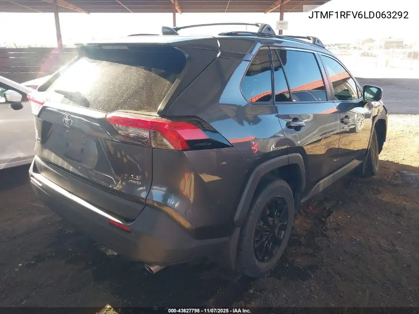JTMF1RFV6LD063292 2020 Toyota Rav4 Le
