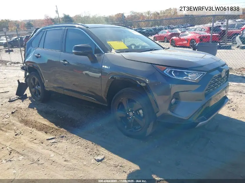 2T3EWRFV3LW061838 2020 Toyota Rav4 Hybrid Xse
