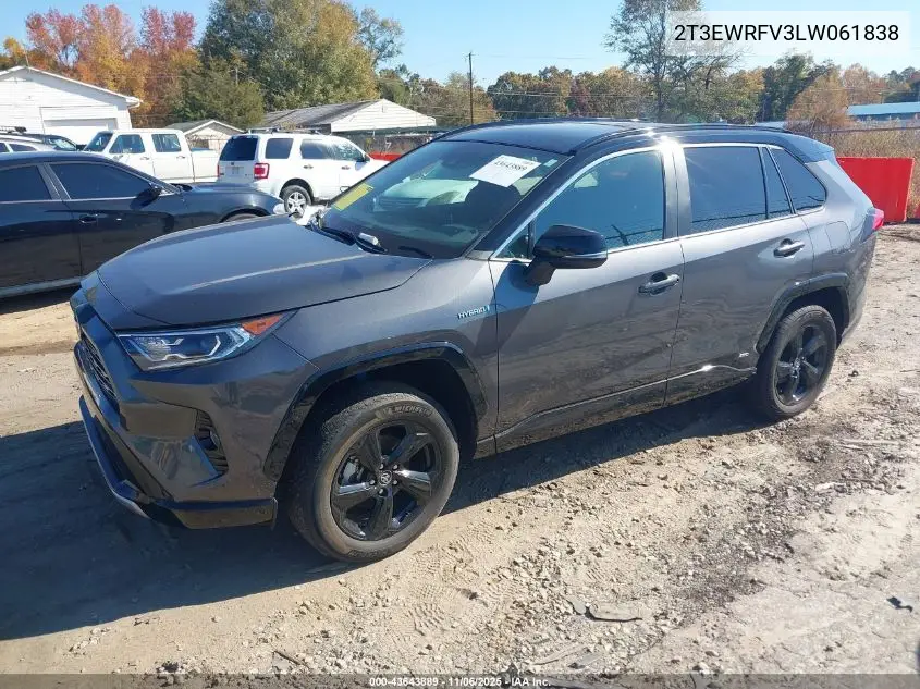 2T3EWRFV3LW061838 2020 Toyota Rav4 Hybrid Xse