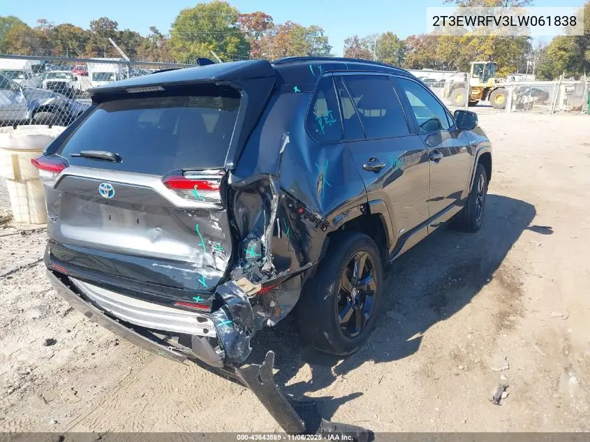 2T3EWRFV3LW061838 2020 Toyota Rav4 Hybrid Xse