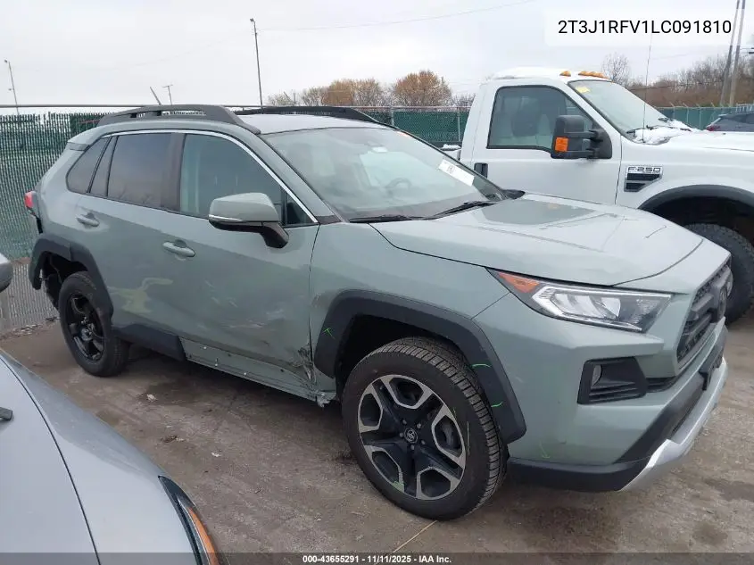 2T3J1RFV1LC091810 2020 Toyota Rav4 Adventure