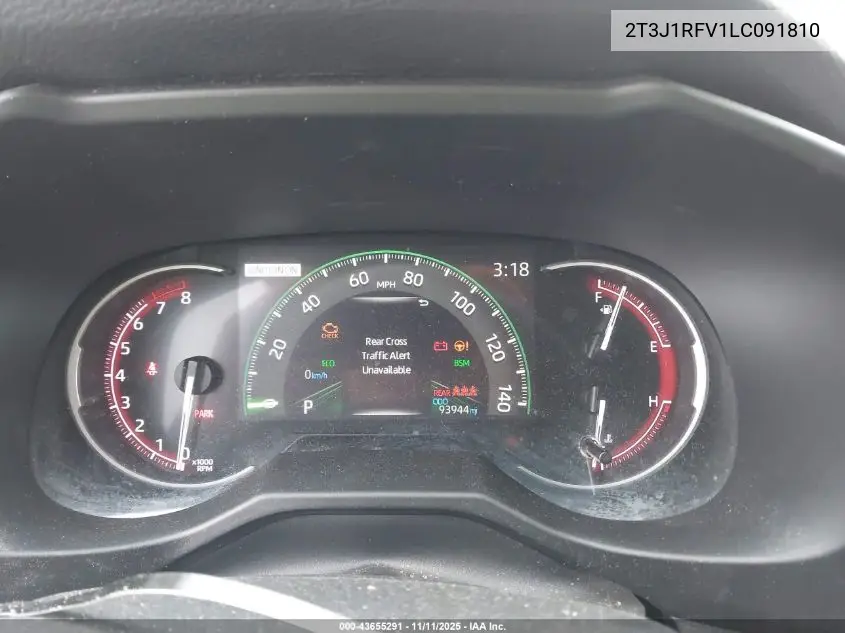 2T3J1RFV1LC091810 2020 Toyota Rav4 Adventure