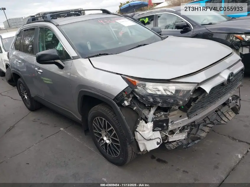 2T3H1RFV4LC055933 2020 Toyota Rav4 Le
