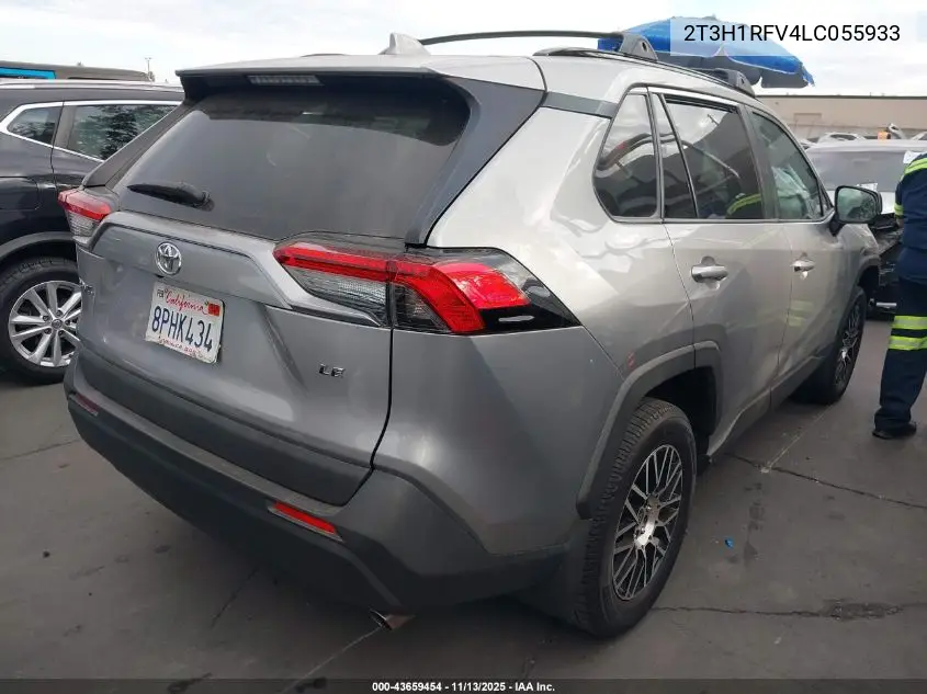 2T3H1RFV4LC055933 2020 Toyota Rav4 Le