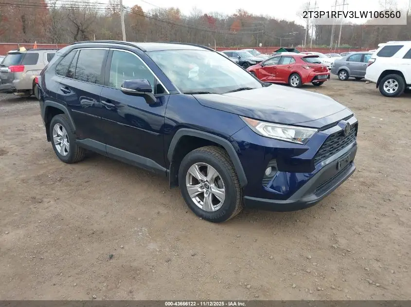 2T3P1RFV3LW106560 2020 Toyota Rav4 Xle
