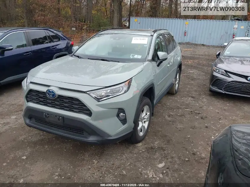 2T3RWRFV7LW090308 2020 Toyota Rav4 Hybrid Xle