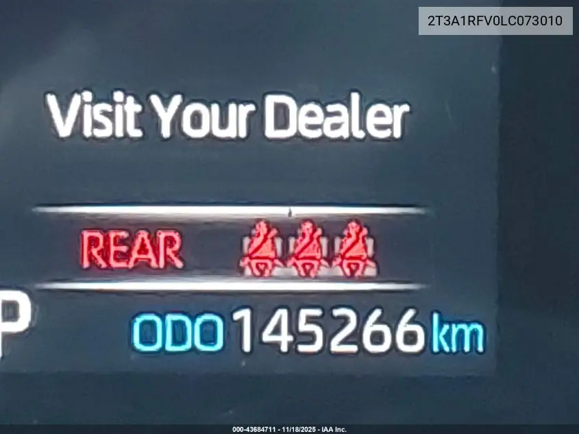 2T3A1RFV0LC073010 2020 Toyota Rav4 Xle Premium