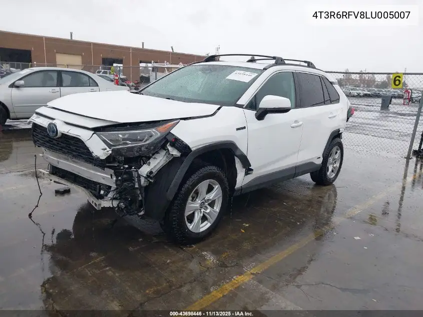 4T3R6RFV8LU005007 2020 Toyota Rav4 Hybrid Xle